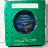 Hallmark, Holiday Greetings, Dated 1987, Keepsake Ornament, QX375-7*