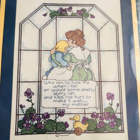 Sunset, My Mother, 2977Vintage 1965, Counted Cross Stitch Kit, 9 by 12 inches*
