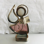 Stained Glass Mini Angel, Vintage Collectible Ornament/Figurine