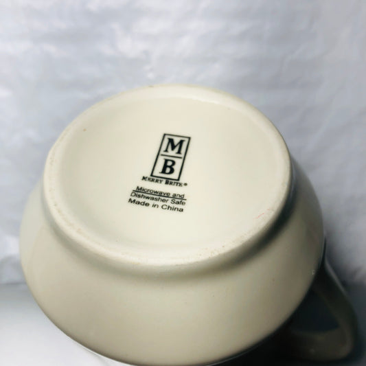 Merry Brite, Holly Motif, Porcelain Mini pitcher, 4 inch collectible serving pitcher