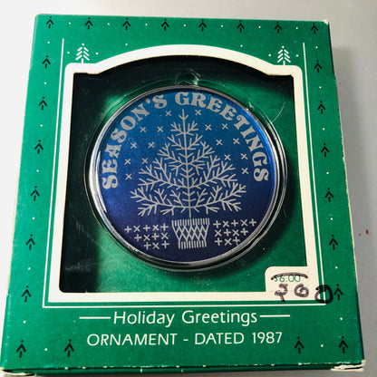 Hallmark, Holiday Greetings, Dated 1987, Keepsake Ornament, QX375-7*