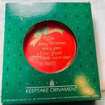 Hallmark, Sister, Padded Satin, Dated 1986, Keepsake Ornament, QX3806