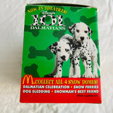 Disney's 101 Dalmations, McDonalds, Toy Snow Globe, Dog Sledding, Dated 1996, Promotional Collectible