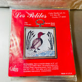 Les Petite*s, Choice of Swan or Canvas Back Duck,Crewel by Cathy, Crewel Kits w/ Frame*
