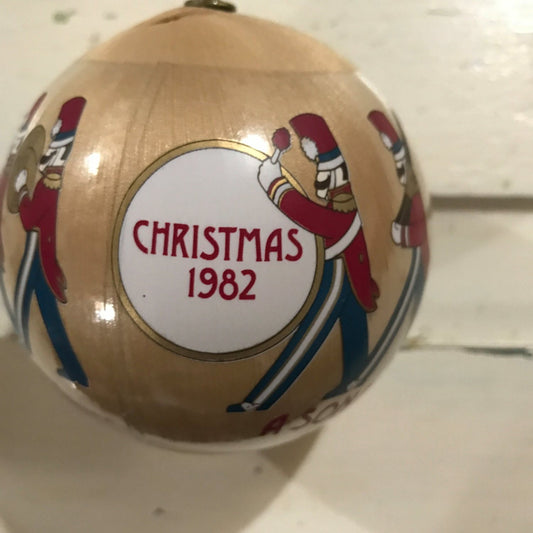 Hallmark, Son, Dated 1982,  Satin Ball, Keepsake Ornament, QX2043*