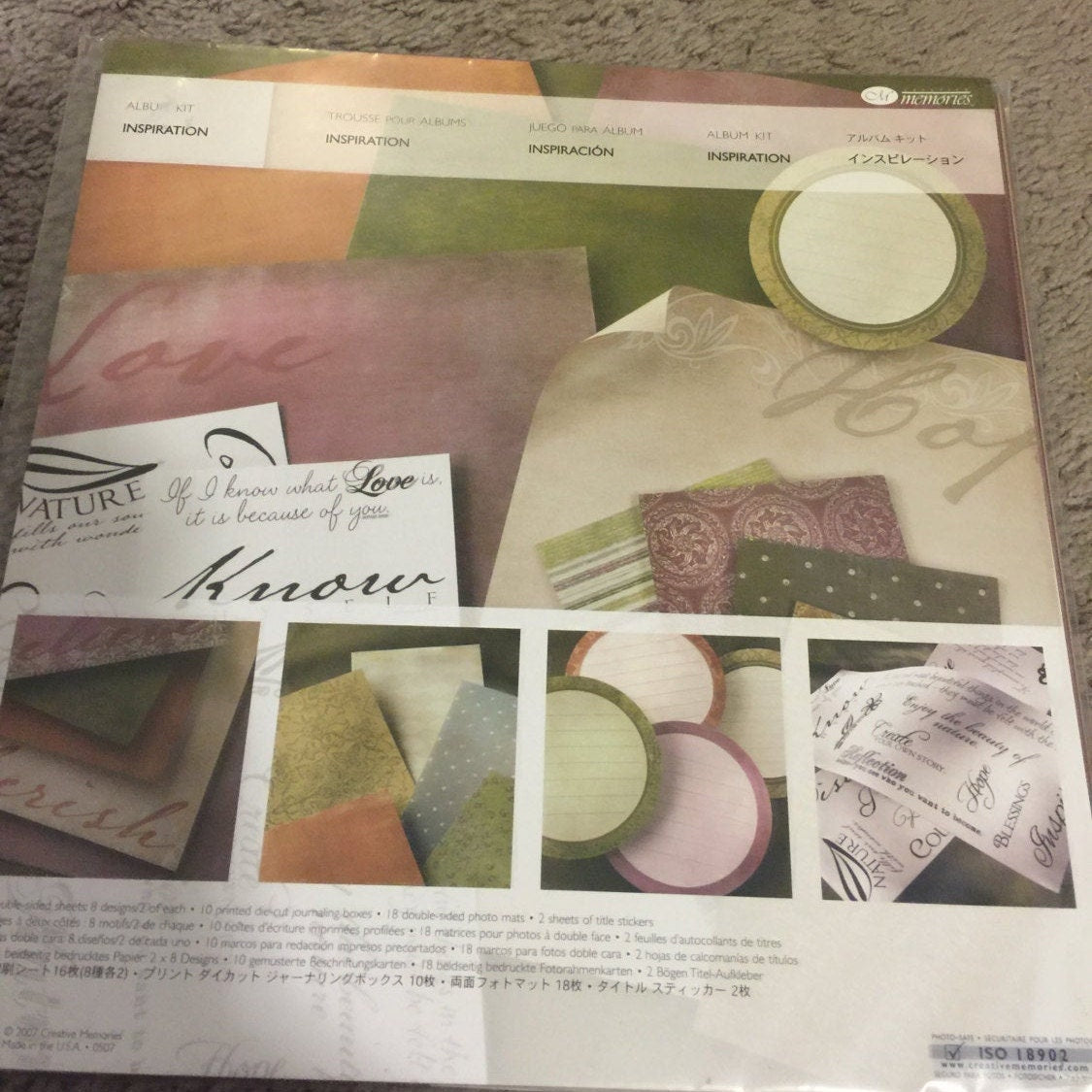 Creative Memories Inspiration scrapbook album kit