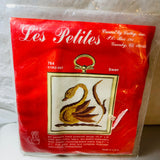 Les Petite*s, Choice of Swan or Canvas Back Duck,Crewel by Cathy, Crewel Kits w/ Frame*