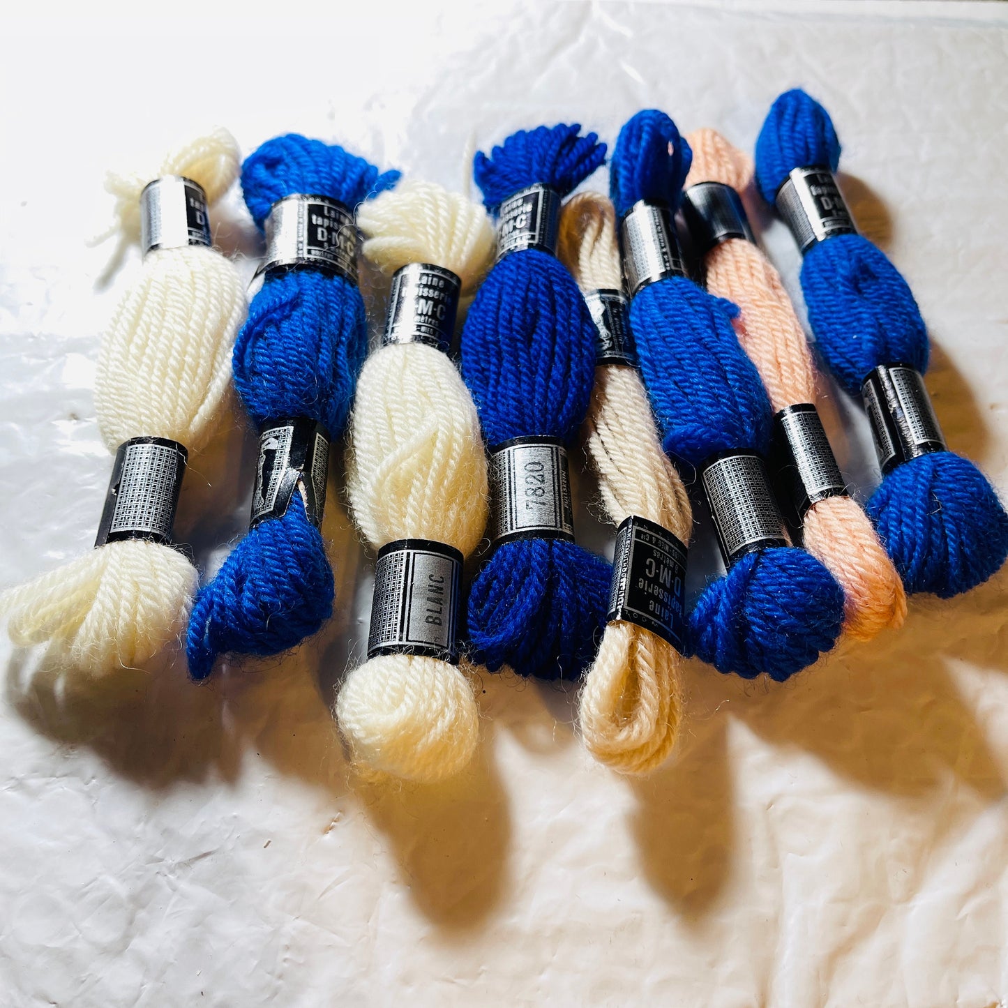 DMC, Tapisserie, Bargain Lot Of 7 Skeins, Wool Tapestry Thread, See Description*