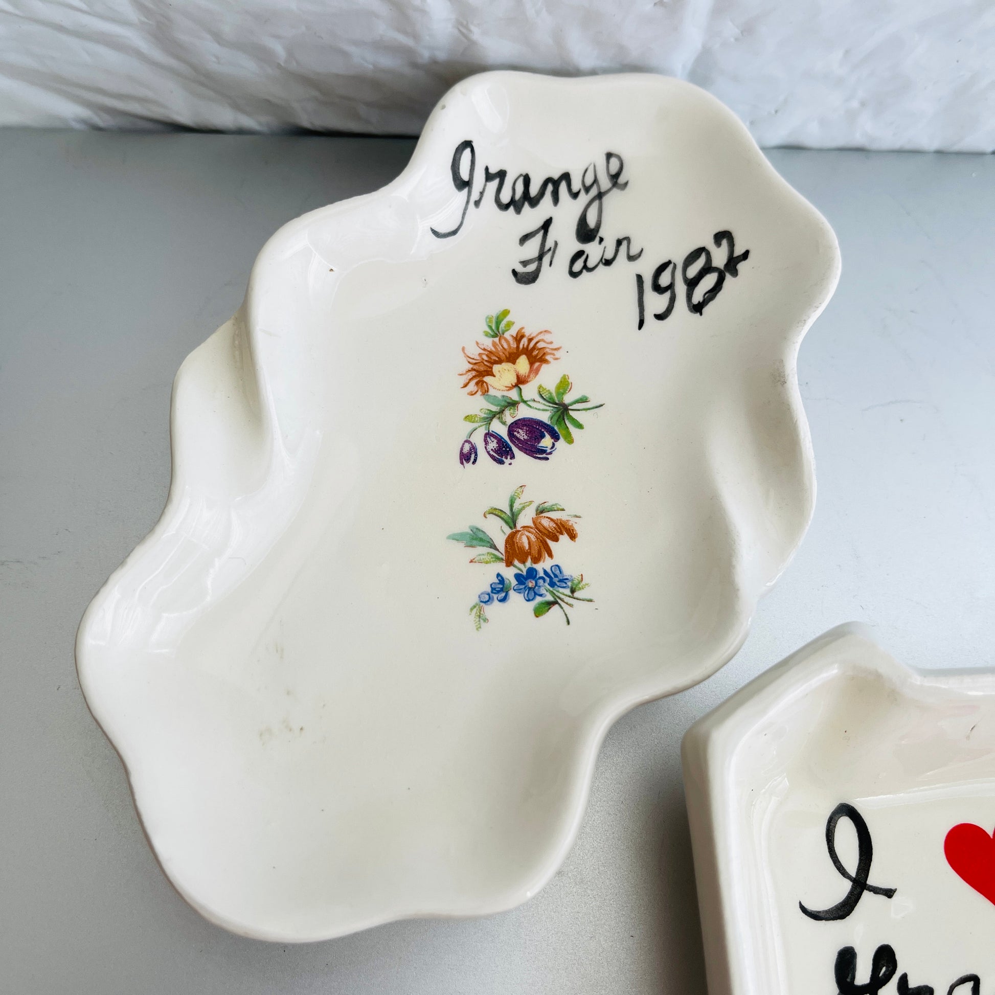 Grange Fair Trinket Dishes, Vintage 1982, Choice of 2 See Descriptions*