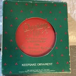 Hallmark, Norman Rockwell #7, Checking Up, Dated 1986, Cameo Ornament, QX321-3
