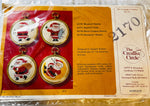 The Creative Circle, Musical Santa, 2170, Vintage 1982, Cross Stitch Kit, 22 Count Hardanger