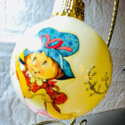 Strawberry Shortcake Vintage Glass Ball Ornament