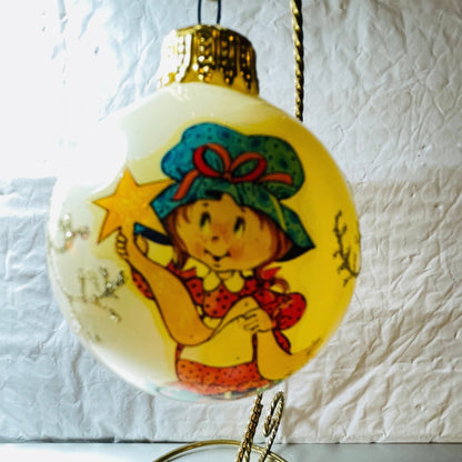 Strawberry Shortcake Vintage Glass Ball Ornament
