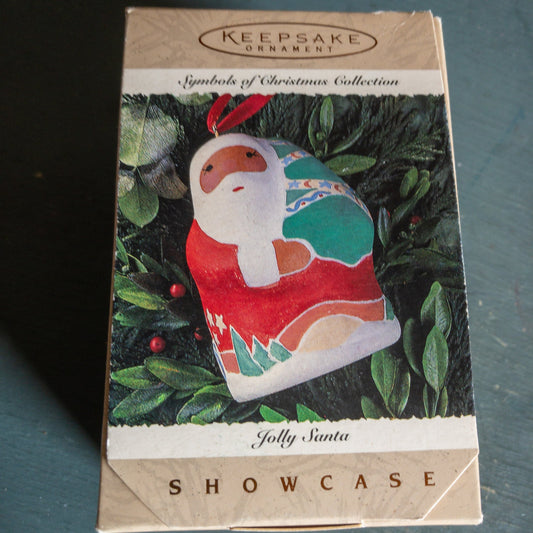 Hallmark, Jolly Santa, Symbols Of Christmas, Vintage 1995, Keepsake Ornament, QK1087