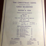Gesu Bambino, Pietro A Yon, For Piano, Bernice Frost, Vintage 1950, Sheet Music, J. Fischer & Bro, Glen Rock NJ*