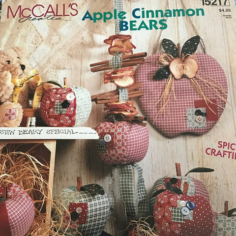 McCall's Apple Cinnamon Bears Vintage Pattern Book