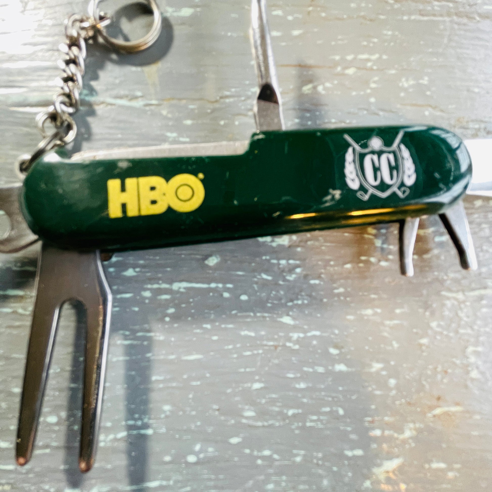 Time Warner Cable/HBO Country Club Folding Pocket Knife/Golf Tools, Advertising Collectible