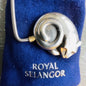 Royal Selangor, Pewter Curled Up Cat, Magnetic Handbag Hook