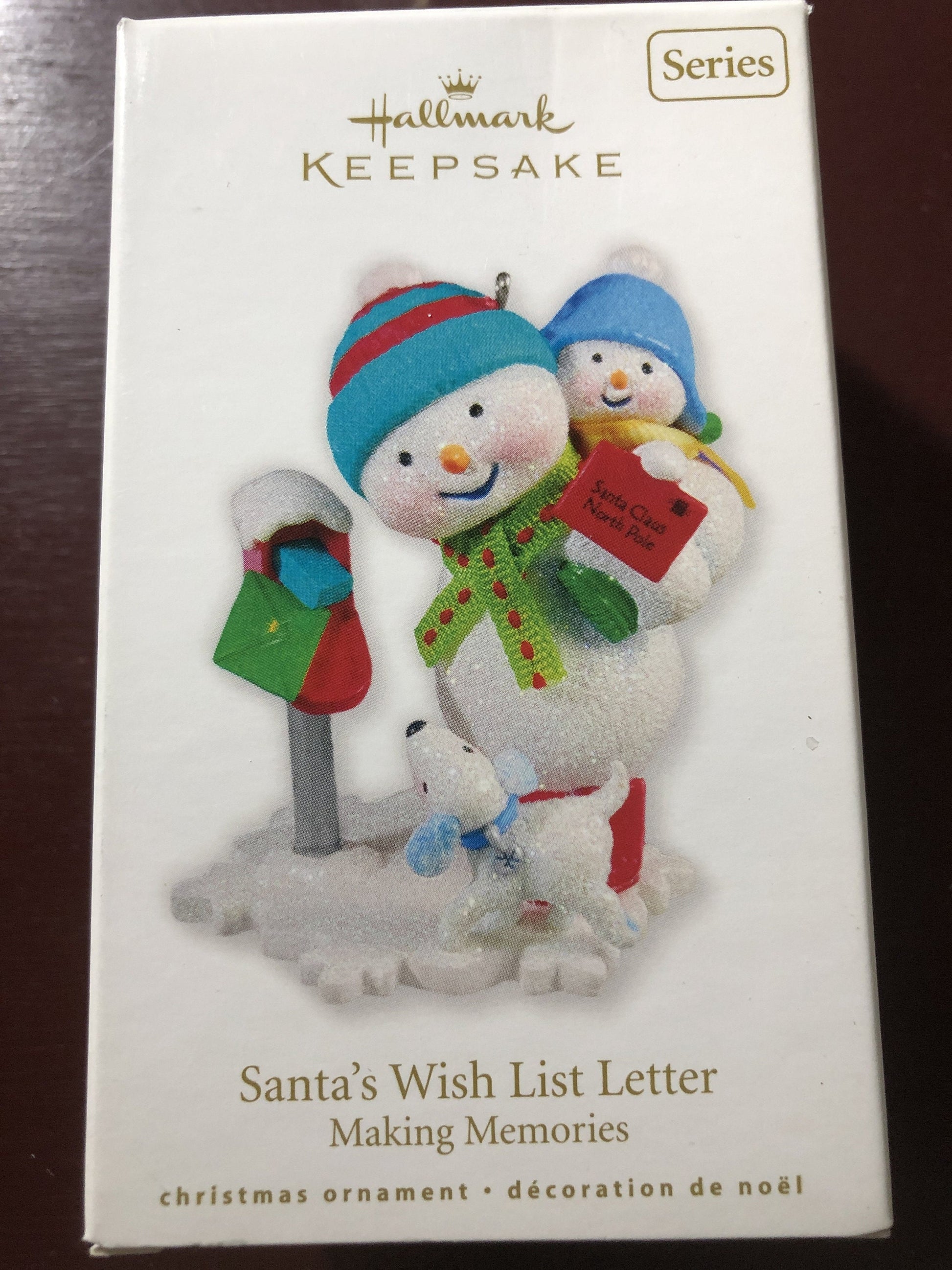 Hallmark, Making Memories #3, Santas Wish List Letter, Dated 2010, Keepsake ornament, QX8346*