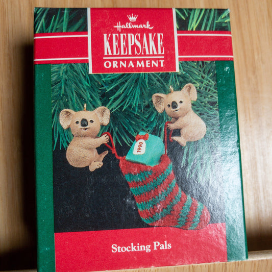 Hallmark, Stocking Pals, Dated 1990, Keepsake Ornament, QX5493