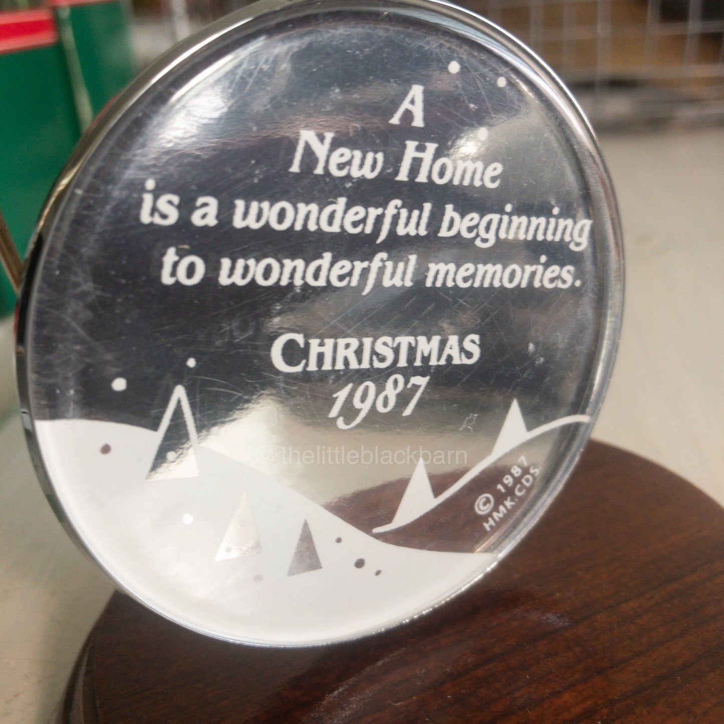 Hallmark, New Home Mirrored Acrylic, Dated 1987, Keepsake Ornament, QX3767