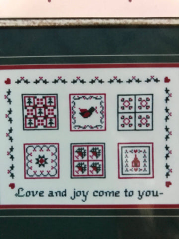 Christmas Quilt Vintage Counted Cross Stitch design booklet, hard to find