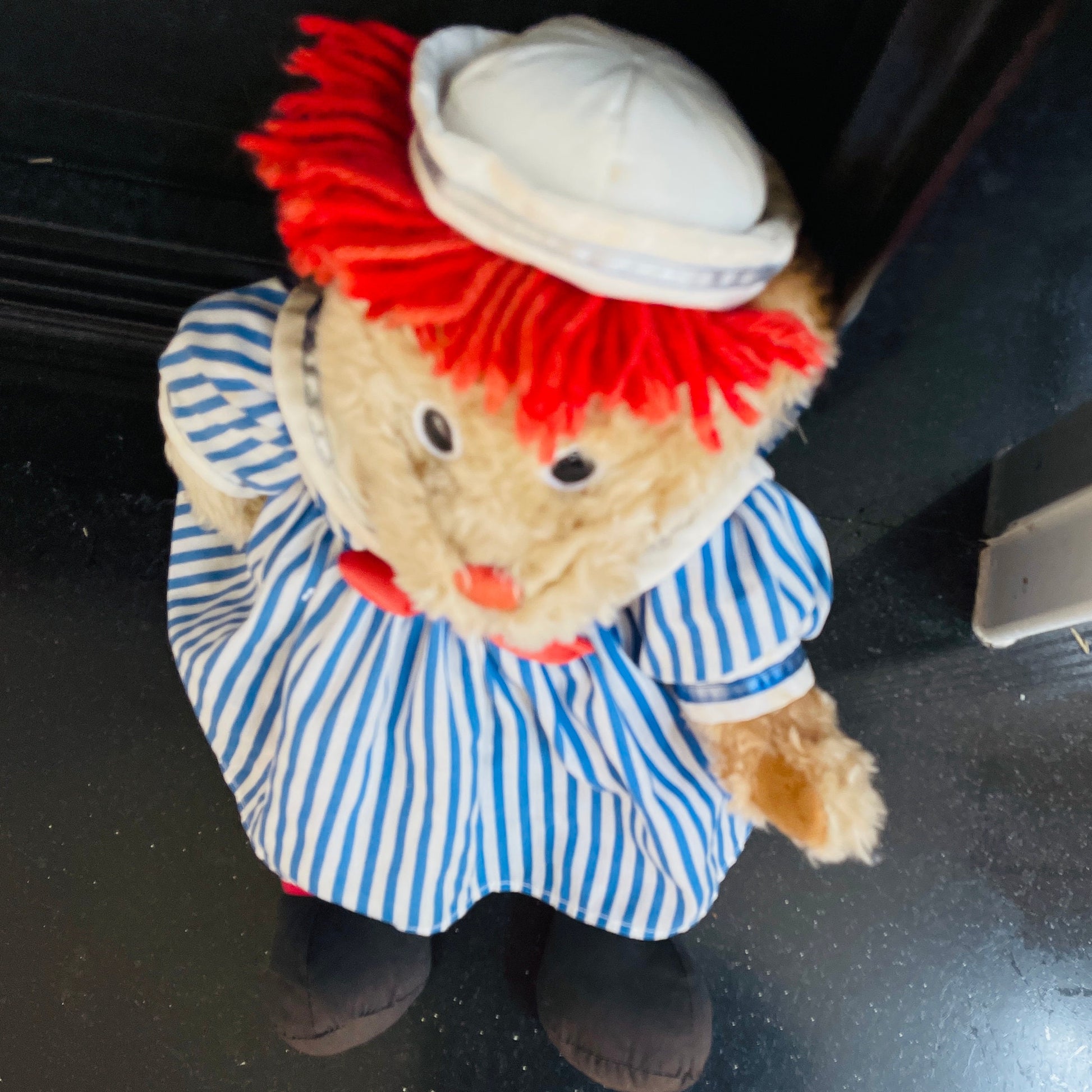 Dakin, Johnny Gruelle, Redhead Sailor Raggedy Ann Teddy Bear, Vintage Collectible Stuffed Toy