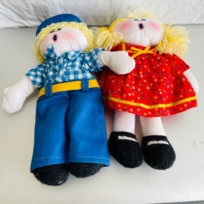 R. Dakin & Co., Girl and Boy Dream Dolls, Vintage 1984, Collectible Stuffed Toys