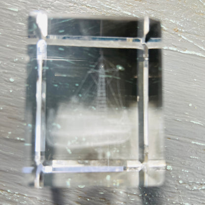 Thor Heyerdahl's Boat, Tigris, In Laser Etched Glass, Vintage Collectible, See Details*