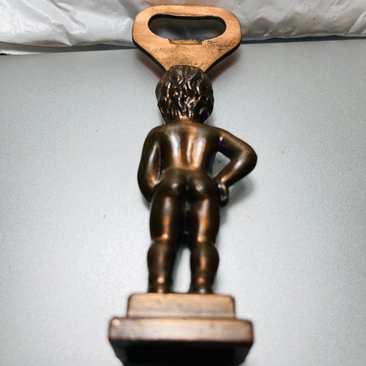 Bruxelles Manneken Pi, Brussels, Little Peeing Man, Statue of a Boy Peeing, Bottle Opener, 5 Inches Tall