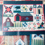 Madison County sampler, vintage 1995, quilt pattern for 58 by 40 inch wall quilt, see description for fabric included with pattern*