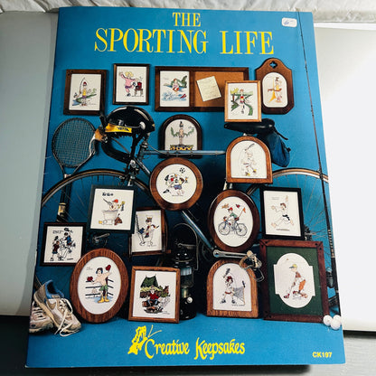 Creative Keepsake, The Sporting Life, Vintage 1987, Counted Cross Stitch Chart