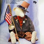 Gooseberry Hill, Uncle Sam Bear, Vintage 1991, Stuffed Toy Sewing Design Pattern
