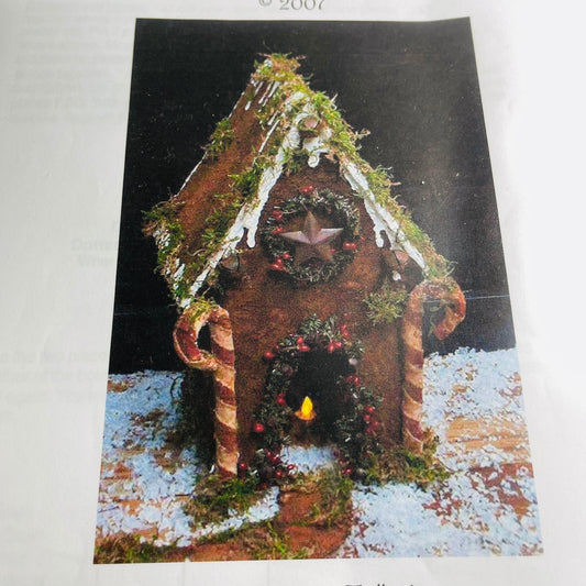 The Old Glory Company, Grungy Gingerbread House, 2007, Extreme Grunge Folk Art,  Crafting Design Pattern