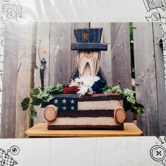 TLC Crafters, Uncle Sam Planter, Vintage Painting Pattern