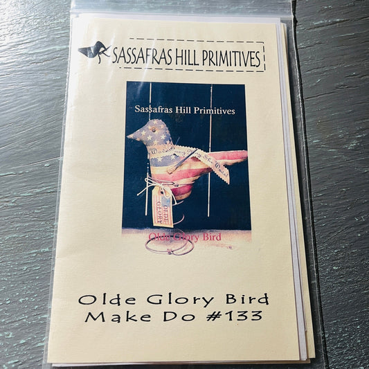 Sassafras Hill Primitives, Olde Glory Bird, Make Do #133, Craft Pattern