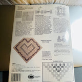 Cross 'N Patch, With Love, Emie Bishop, Vintage 1991, Hardinger, Counted Cross Stitch Chart