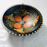 Nice painted wooden mini bowl 3 inch ornament decoration