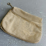 Whiting & Davis, beautiful, vintage, off-white mesh, 6.5 by 4.75 inch, clutch style, collectible purse*