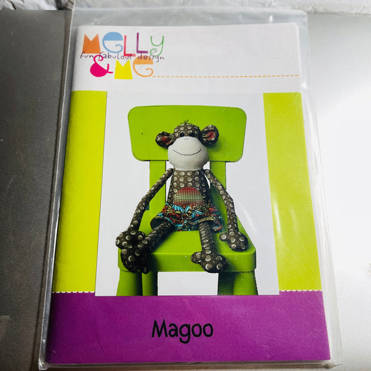 Melly & Me, Fun Fabulous Design, Magoo, MO35, Monkey, 23 inch, Stuffed Toy, Sewing Design Pattern