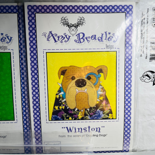 Amy Bradley, Dazzling Dogs Series, Choice of Major, Winton, or T.C., Quilting Design Block Patterns