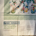 Daisy Kingdom, Memory Lane, Toy Treasures, Picture Quilt, Vintage 1998, Fabric Panel
