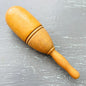 Hollow Wooden Sock Darning Form, Splits Open To Keep Needles Etc. Inside Rare Vintage Knitting Notion Collectible