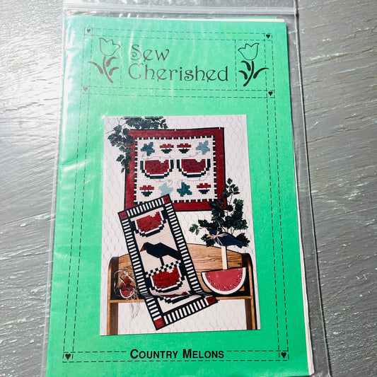 Sew Cherished, Country Melon, Vintage 1993, Quilt Pattern