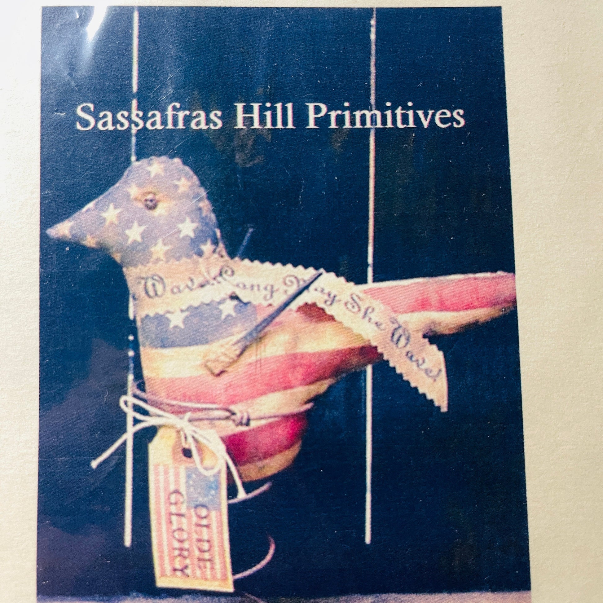 Sassafras Hill Primitives, Olde Glory Bird, Make Do #133, Craft Pattern
