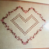 Cross 'N Patch, With Love, Emie Bishop, Vintage 1991, Hardinger, Counted Cross Stitch Chart