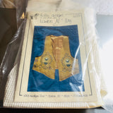Hollie designs,Lambs N' Ivy Vest 5, includes Size Small Vest for Cross Stitching and Chart