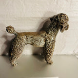 Goebel, Gray Poodle, CH 620, Vintage 1968, Porcelain, Collectible Figurine, 7.5 By 6.5 By 2.5 Inches
