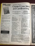 Women's Circle, Summer, Vintage 1984, Counted Cross Stitch and Candle Wicking, Magazine