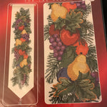 Designs for the Needle 1989 Fruit Bell Pull, counted cross stitch kit. new sealed kit*